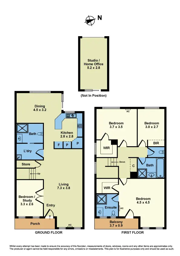 Floorplan of Homely house listing, 1 Dantum Grove, Braybrook VIC 3019