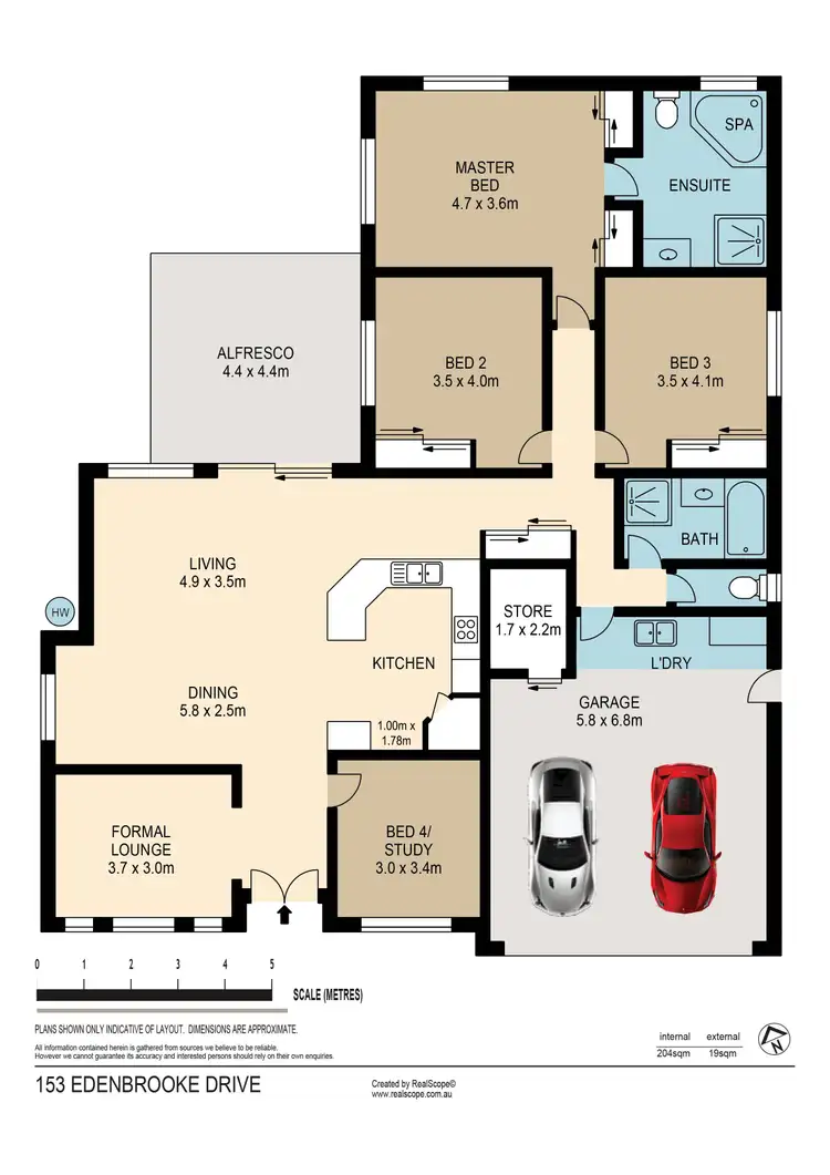 Floorplan of Homely house listing, 153 Edenbrooke Drive, Seventeen Mile Rocks QLD 4073