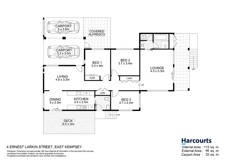 Floorplan of Homely house listing, 4 Ernest Larkin Street, East Kempsey NSW 2440