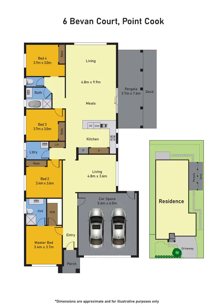Floorplan of Homely house listing, 6 Bevan Court, Point Cook VIC 3030