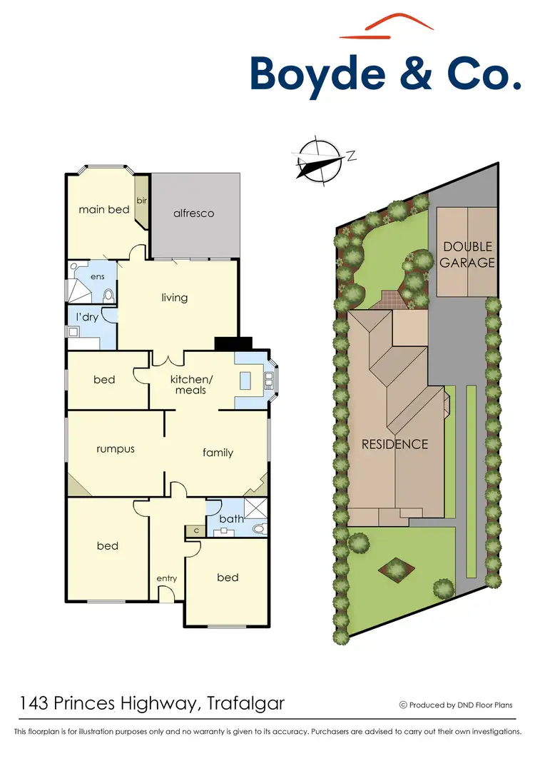 Floorplan of Homely house listing, 143 Princes Highway, Trafalgar VIC 3824