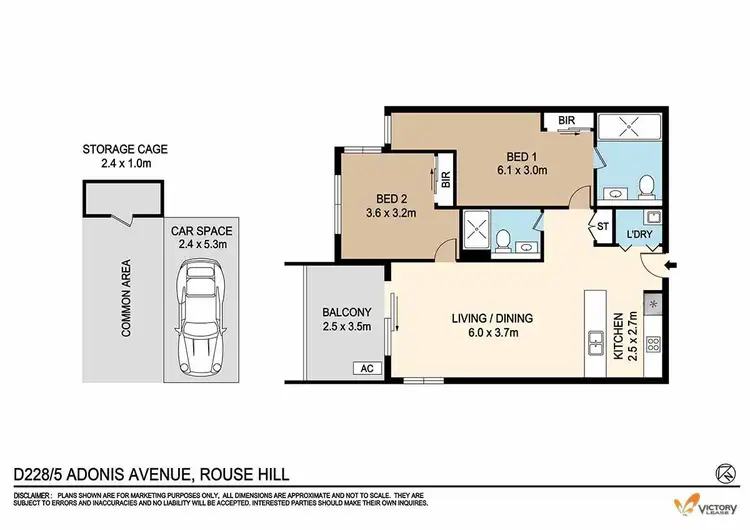 Floorplan of Homely apartment listing, D228/5 Adonis Avenue, Rouse Hill NSW 2155