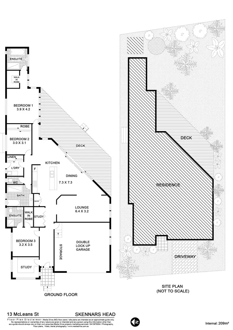 Floorplan of Homely house listing, 13 Mcleans Street, Skennars Head NSW 2478