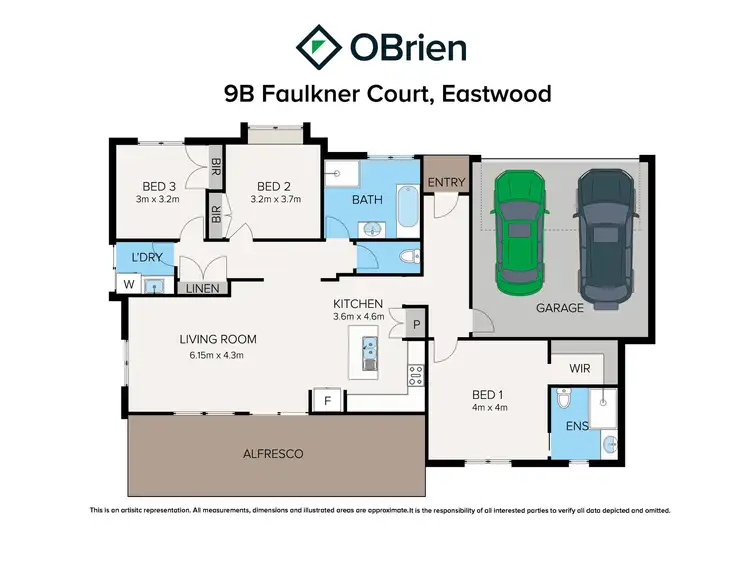 Floorplan of Homely house listing, 9B Faulkner Court, Eastwood VIC 3875