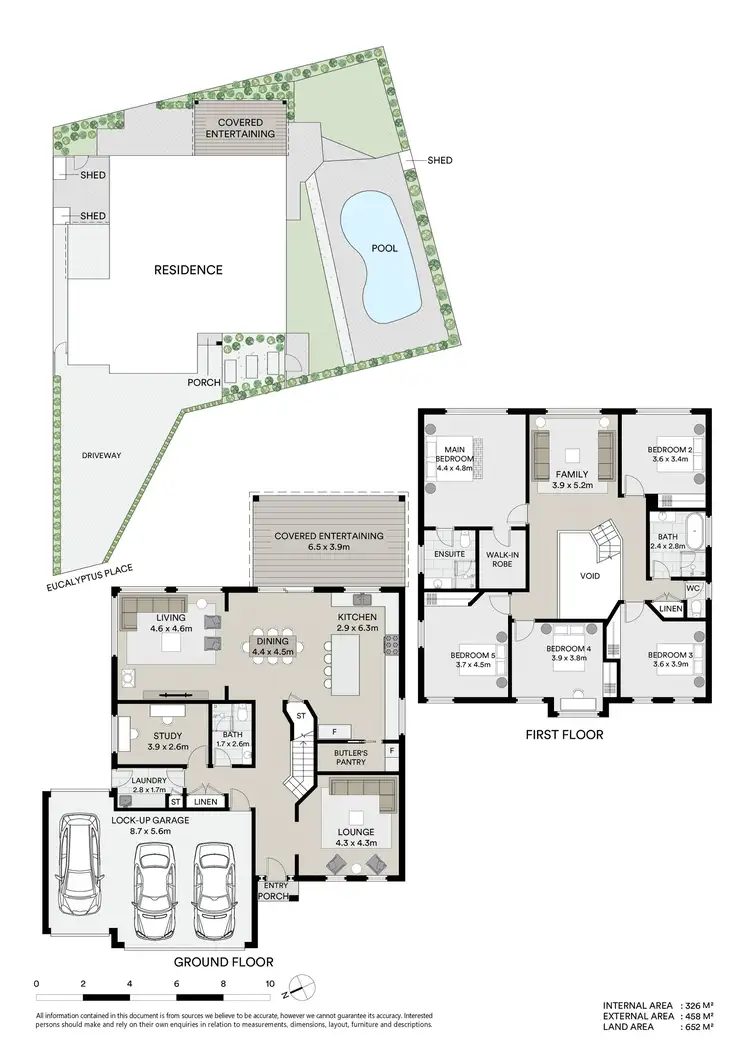 Floorplan of Homely house listing, 7 Eucalyptus Place, Green Point NSW 2251