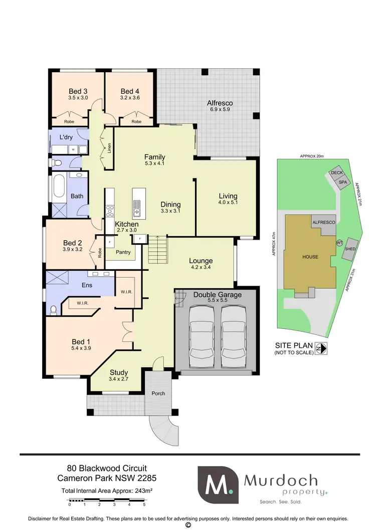 Floorplan of Homely house listing, 80 Blackwood Circuit, Cameron Park NSW 2285