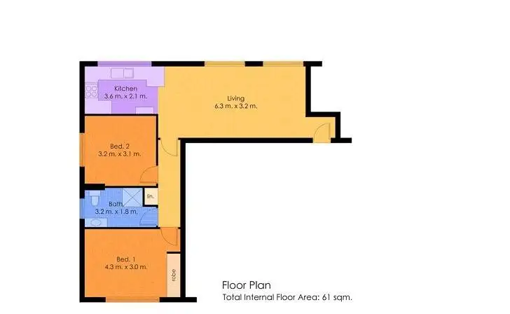 Floorplan of Homely unit listing, 3/18 Burwood Street, Merewether NSW 2291