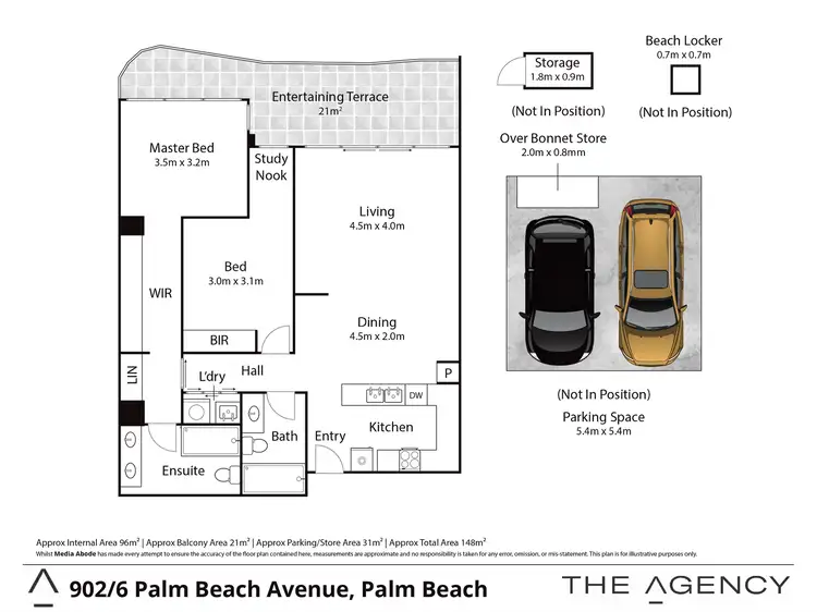 Floorplan of Homely apartment listing, 902/6 Palm Beach Avenue, Palm Beach QLD 4221