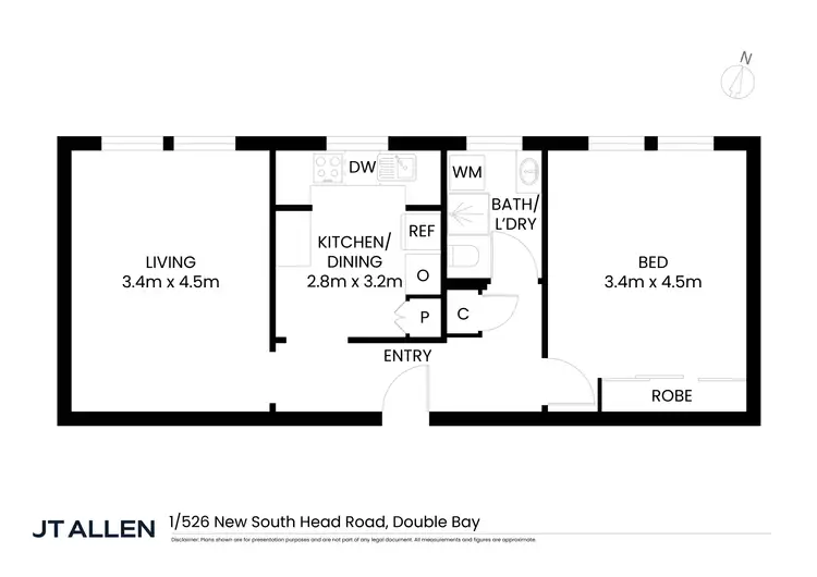 Floorplan of Homely apartment listing, 1/526 New South Head Road, Double Bay NSW 2028