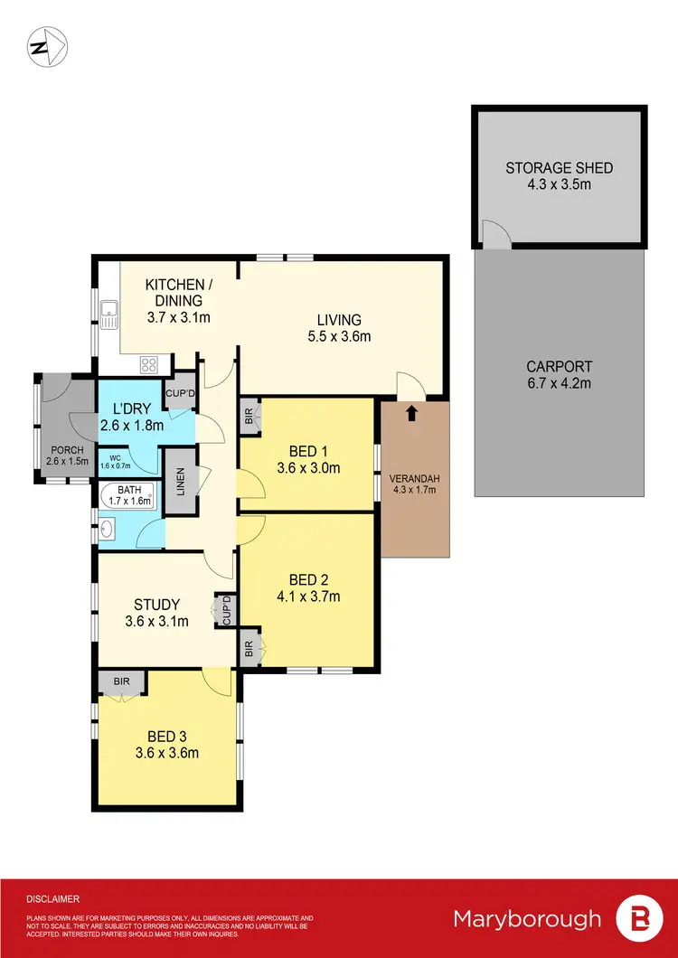 Floorplan of Homely house listing, 2 Cameron Street, Maryborough VIC 3465