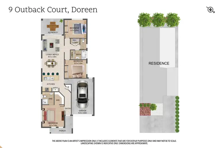 Floorplan of Homely house listing, 9 Outback Drive, Doreen VIC 3754