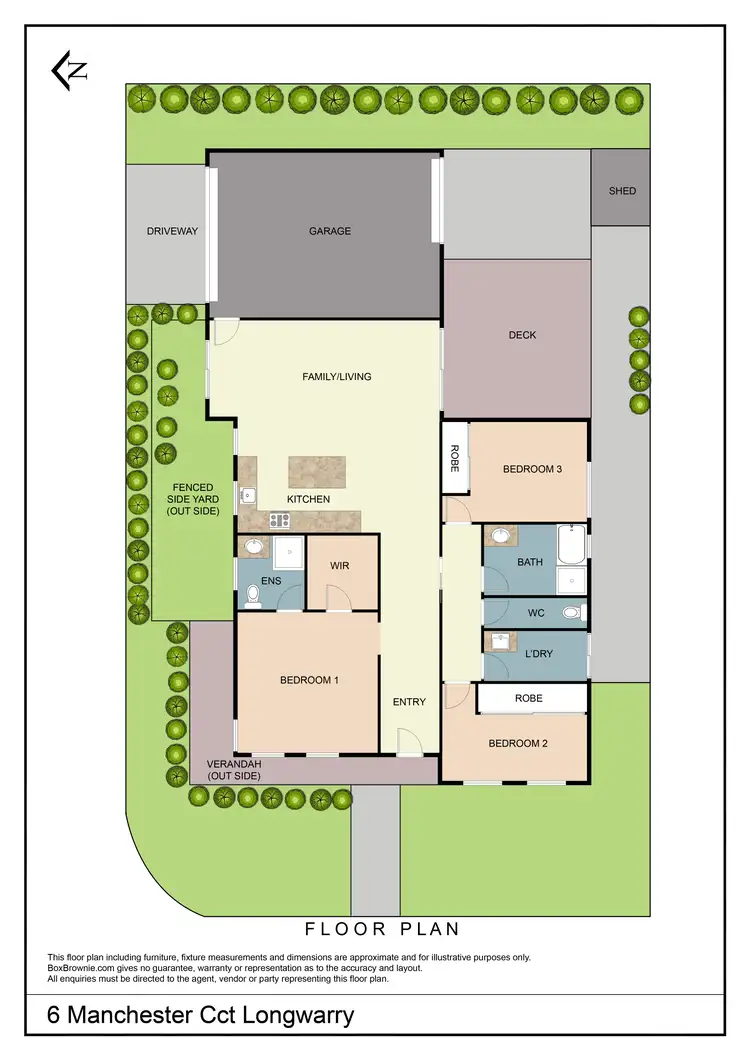 Floorplan of Homely house listing, 6 Manchester Circuit, Longwarry VIC 3816