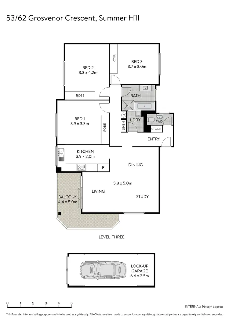 Floorplan of Homely apartment listing, 53/62 Grosvenor Crescent, Summer Hill NSW 2130