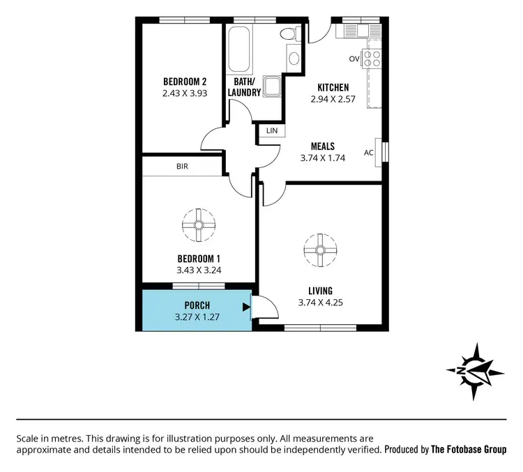 Floorplan of Homely unit listing, 22/60 Booth Avenue, Morphett Vale SA 5162