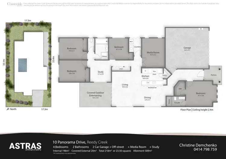 Floorplan of Homely house listing, 10 Panorama Drive, Reedy Creek QLD 4227