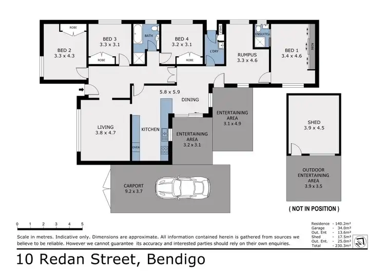 Floorplan of Homely house listing, 10 Redan Street, Bendigo VIC 3550