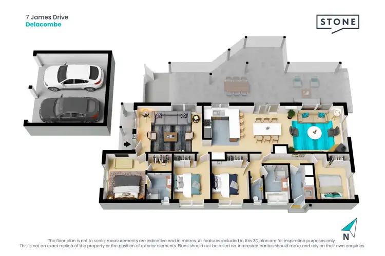 Floorplan of Homely house listing, 7 James Drive, Delacombe VIC 3356