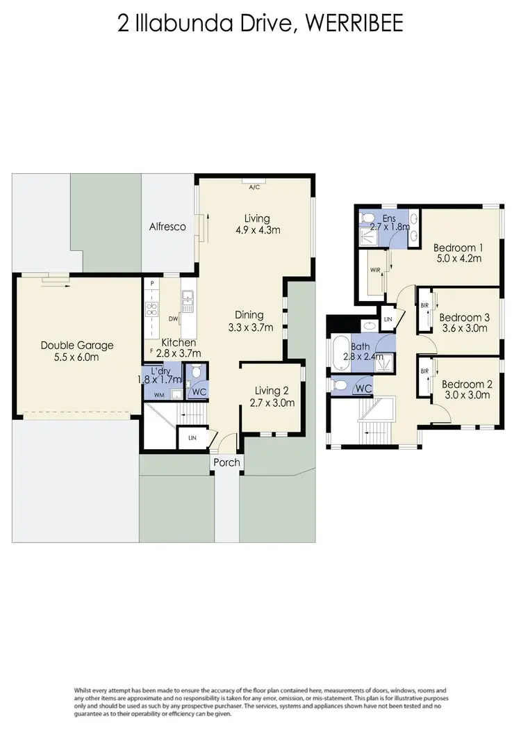 Floorplan of Homely townhouse listing, 2 Illabunda Drive, Werribee VIC 3030