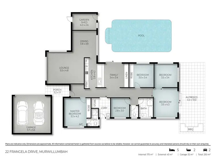 Floorplan of Homely house listing, 22 Frangela Drive, Murwillumbah NSW 2484