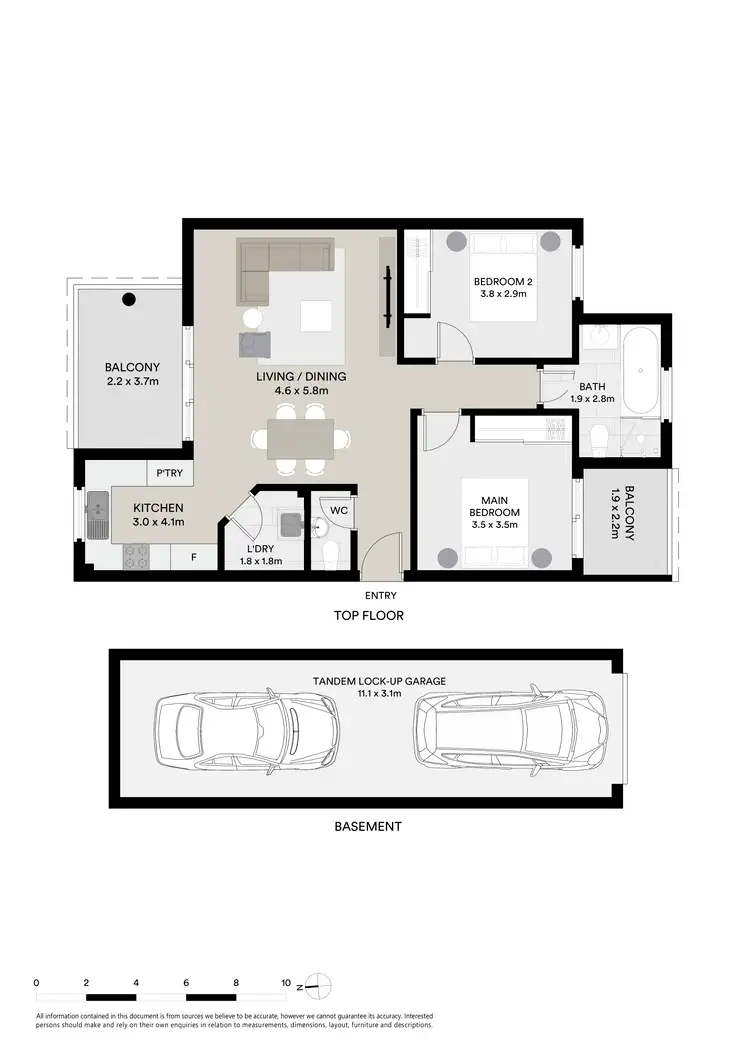 Floorplan of Homely apartment listing, 9/12-14 Clubb Crescent, Miranda NSW 2228