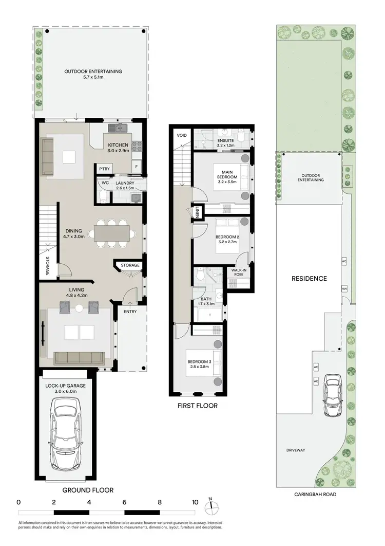 Floorplan of Homely semi-detached listing, 83B Caringbah Road, Caringbah NSW 2229
