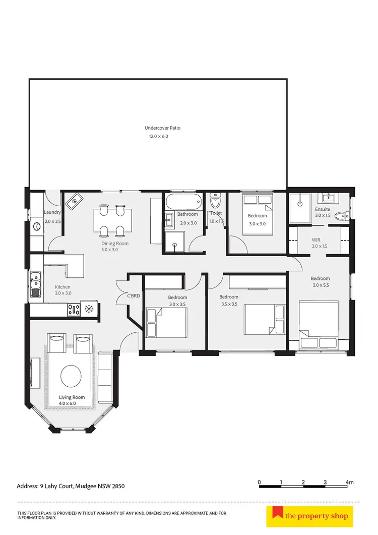 Floorplan of Homely house listing, 9 Lahy Court, Mudgee NSW 2850