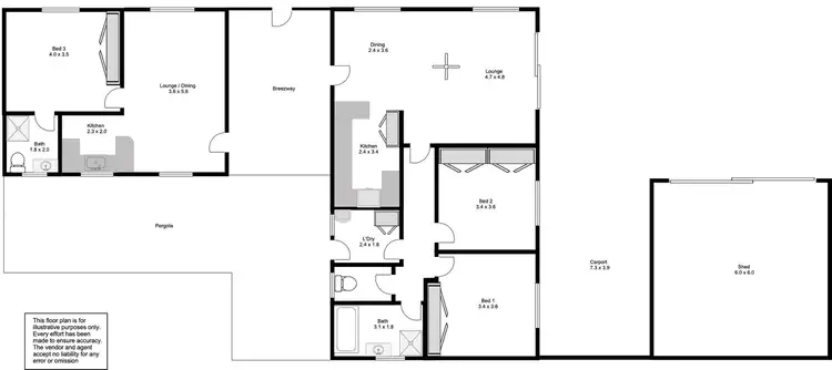 Floorplan of Homely house listing, 6 Hill Place, Port Lincoln SA 5606