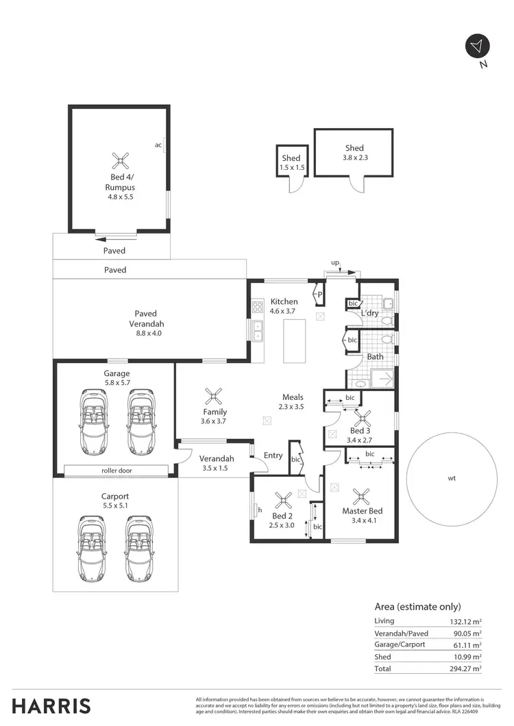 Floorplan of Homely house listing, 6 Piringa Avenue, Salisbury North SA 5108