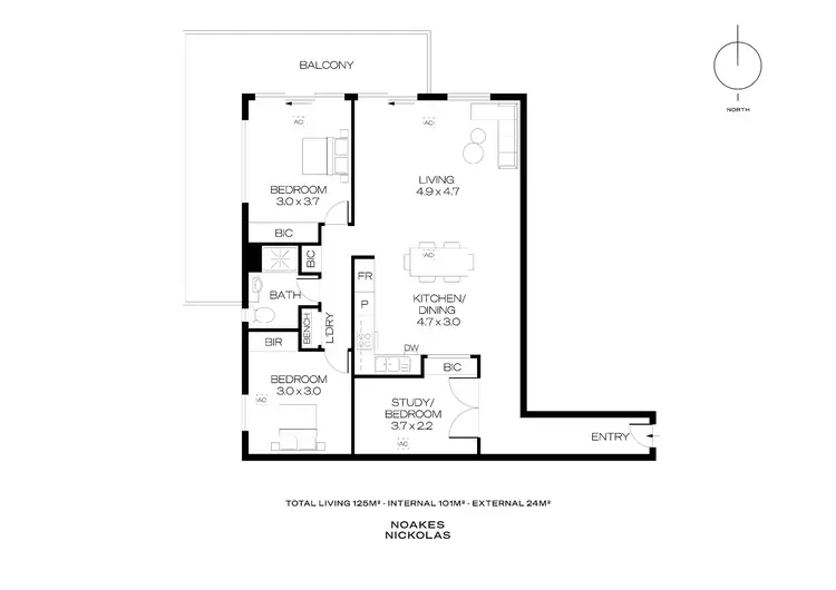 Floorplan of Homely house listing, 204/1-5 Euston Walk, Mawson Lakes SA 5095