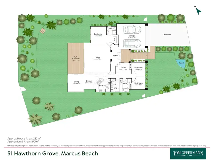 Floorplan of Homely house listing, 31 Hawthorn Grove, Marcus Beach QLD 4573