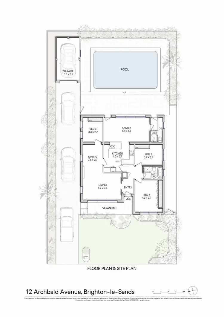 Floorplan of Homely house listing, 12 Archbald Avenue, Brighton-Le-Sands NSW 2216