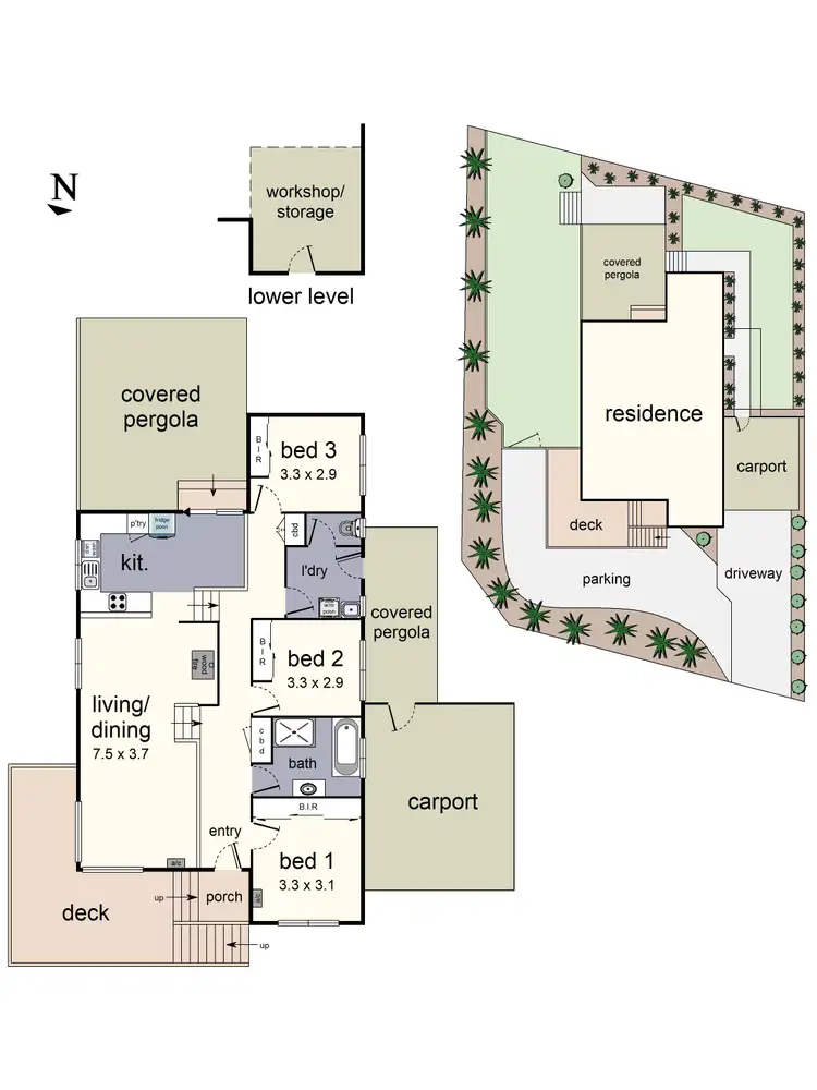 Floorplan of Homely house listing, 5 Michael Court, Woori Yallock VIC 3139