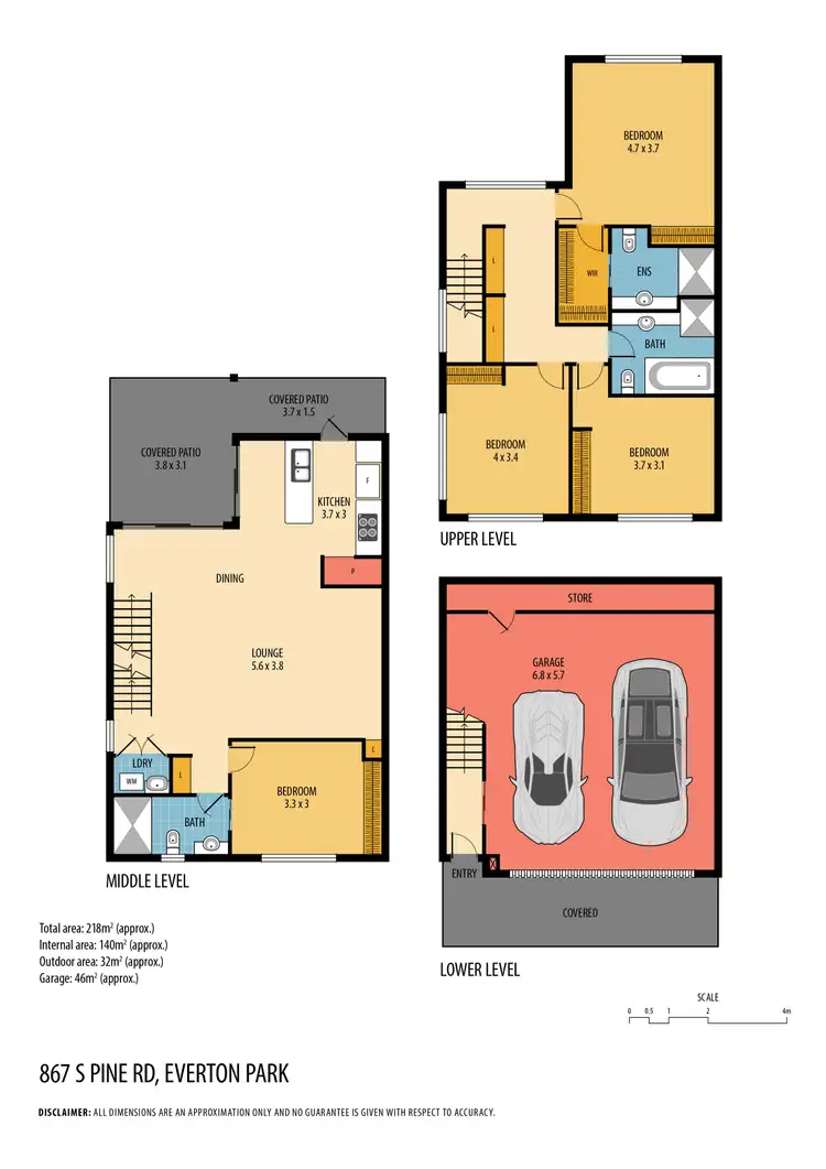 Floorplan of Homely townhouse listing, 5/867 South Pine Road, Everton Park QLD 4053
