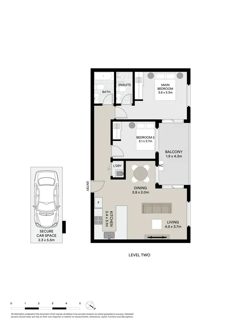 Floorplan of Homely apartment listing, 8/2-4 Hampden Street, Beverly Hills NSW 2209