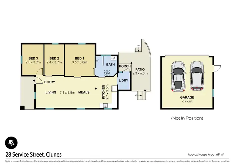 Floorplan of Homely house listing, 28 Service Street, Clunes VIC 3370