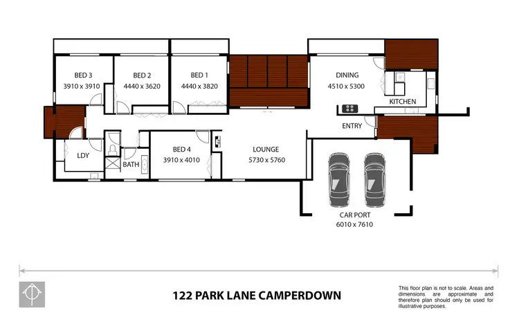 Floorplan of Homely house listing, 122 Park Lane, Camperdown VIC 3260