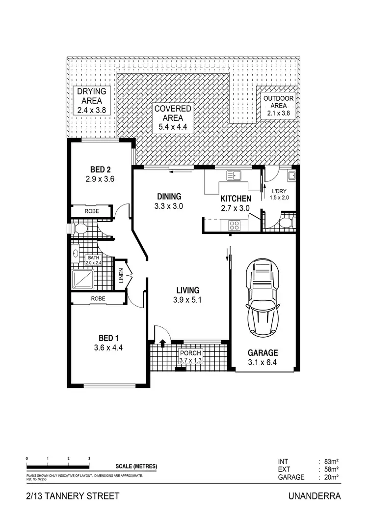 Floorplan of Homely villa listing, 2/13 Tannery Street, Unanderra NSW 2526