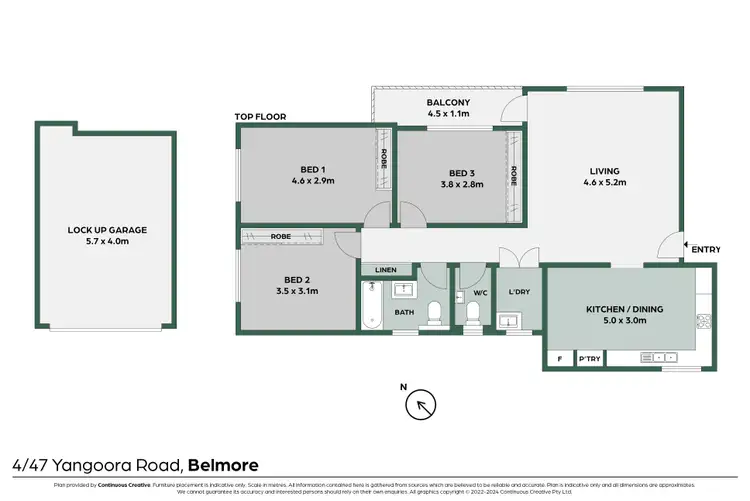 Floorplan of Homely apartment listing, 4/47 Yangoora Road, Belmore NSW 2192
