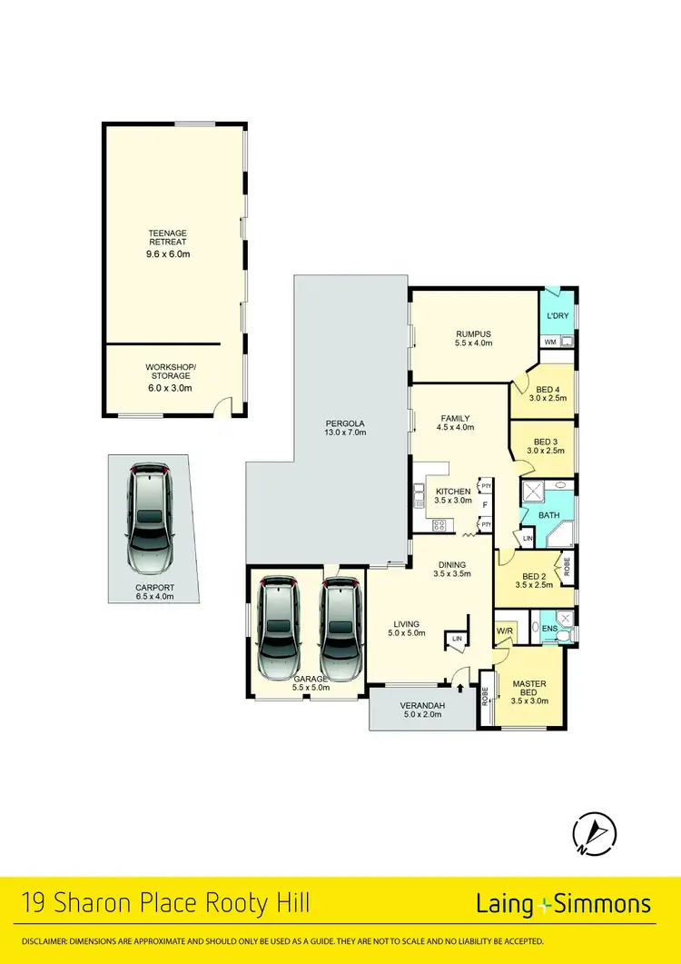 Floorplan of Homely house listing, 19 Sharon Place, Rooty Hill NSW 2766