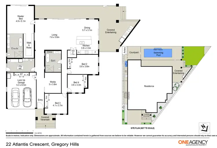Floorplan of Homely house listing, 22 Atlantis Crescent, Gregory Hills NSW 2557