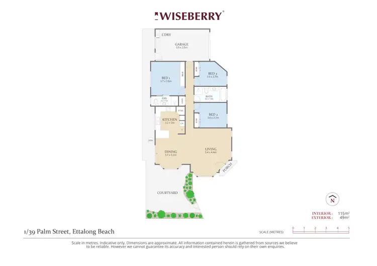 Floorplan of Homely house listing, 1/39 Palm Street, Ettalong Beach NSW 2257