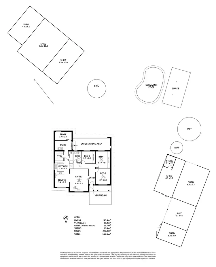 Floorplan of Homely house listing, 242 Burnside Road, Strathalbyn SA 5255