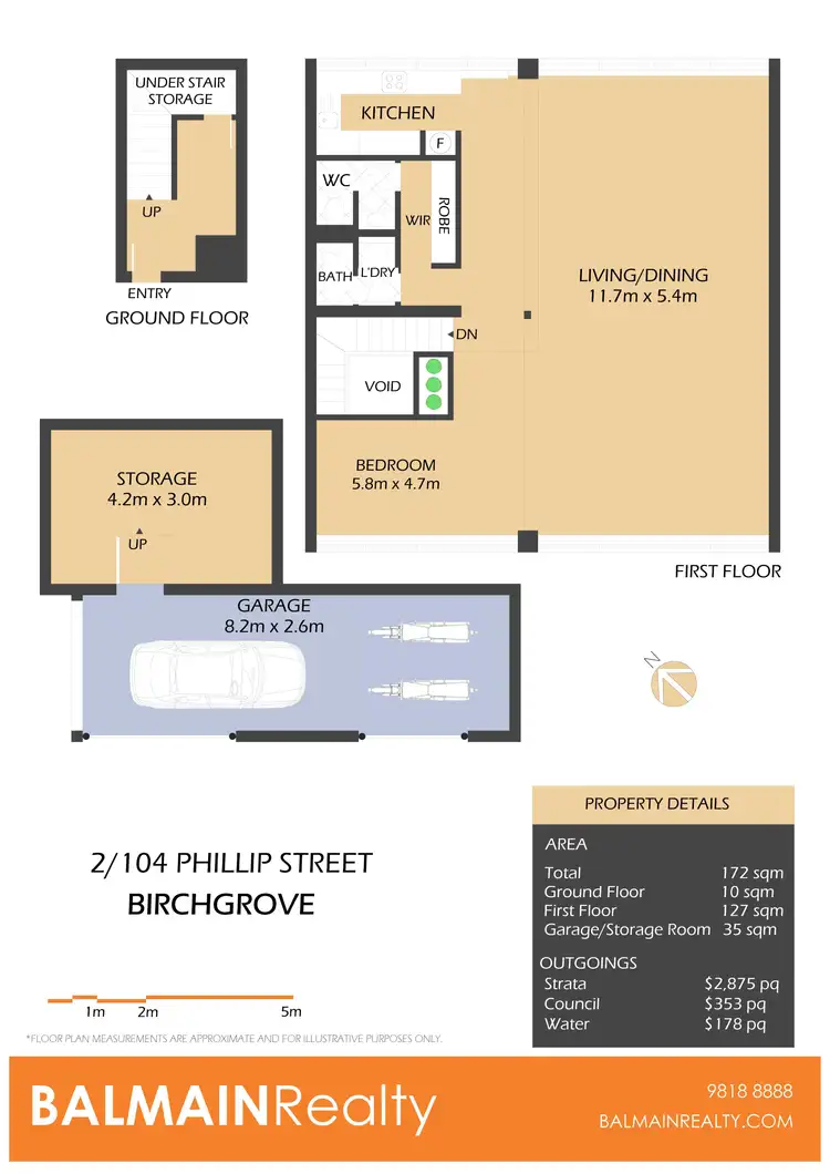 Floorplan of Homely apartment listing, 2/104 Phillip Street, Birchgrove NSW 2041