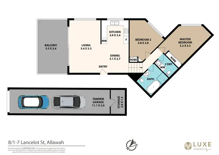 Floorplan of Homely apartment listing, 8/1-7 Lancelot Street, Allawah NSW 2218