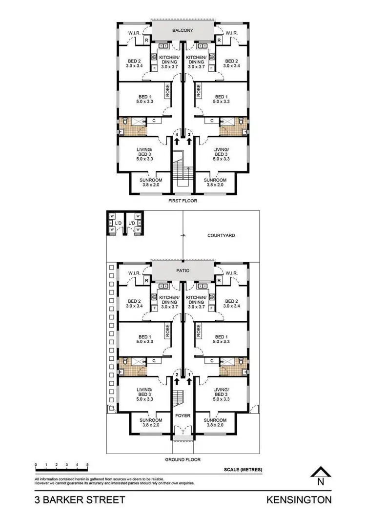 Floorplan of Homely block of units listing, 3 Barker Street, Kensington NSW 2033