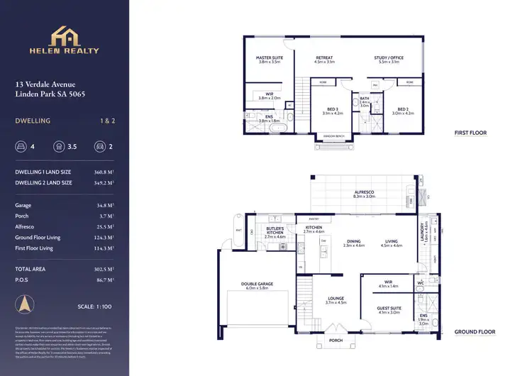 Floorplan of Homely house listing, 13 Verdale Avenue, Linden Park SA 5065