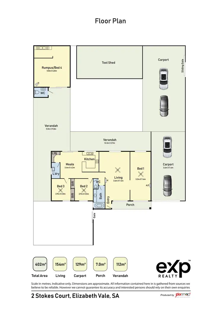 Floorplan of Homely house listing, 2 Stokes Court, Elizabeth Vale SA 5112