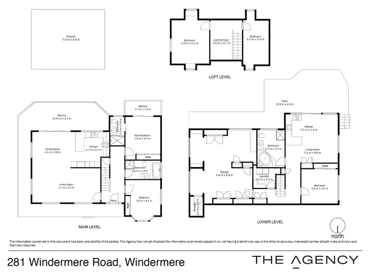 Floorplan of Homely house listing, 281 Windermere Road, Windermere TAS 7252