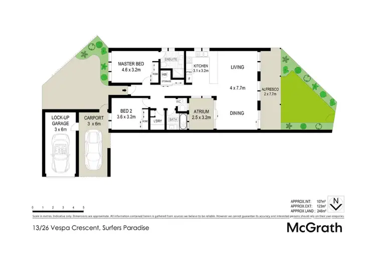 Floorplan of Homely townhouse listing, 13/26 Vespa Crescent, Surfers Paradise QLD 4217