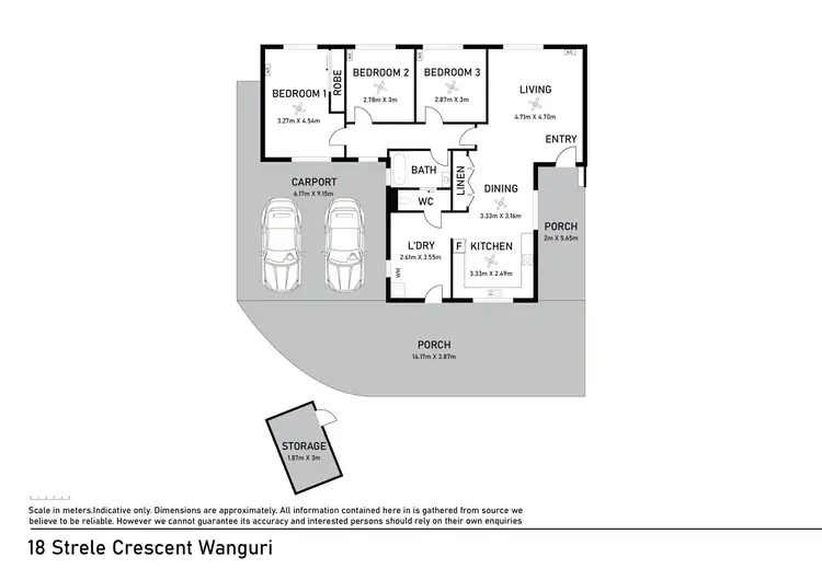 Floorplan of Homely house listing, 18 Strele Crescent, Wanguri NT 810